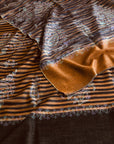 IKAT Reversible Pashmina Shawl with Elegant Embroidery Designs
