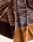 IKAT Reversible Pashmina Shawl with Elegant Embroidery Designs