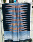 IKAT Thick Pashmina Shawl with Zig Zag Designs
