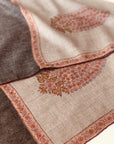Light Camel Cone Boteh Pashmina Shawl