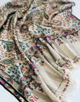 Light Camel Antique Design Kani Pashmina Shawl 6