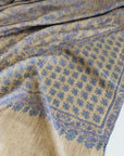 Natural Buti Floral Embroidery Pashmina Shawl