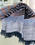 IKAT Thick Pashmina Shawl with Zig Zag Designs