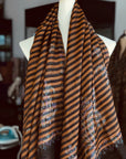 IKAT Reversible Pashmina Shawl with Elegant Embroidery Designs