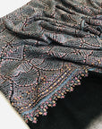 Black Diamond Design Jamawar Pashmina Shawl