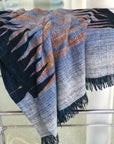 IKAT Thick Pashmina Shawl with Zig Zag Designs