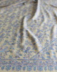 Natural Buti Floral Embroidery Pashmina Shawl