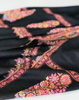 Châle Pashmina à motif de bouquet de cônes noirs
