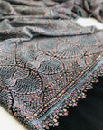 Black Diamond Design Jamawar Pashmina Shawl