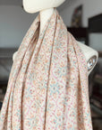 White Butidar Silk Jamawar Embroidery Pashmina Shawl