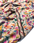 3 Yard Offwhite Floral Design Kani Pashmina Shawl