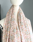 White Butidar Silk Jamawar Embroidery Pashmina Shawl