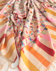Blush Floral Design Kani Jamawar Pashmina Shawl