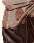 Light Camel Cone Boteh Pashmina Shawl