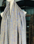 Natural Buti Floral Embroidery Pashmina Shawl