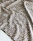 Beige Floral Jaal Embroidery Pashmina Shawl