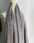 Natural Buti Floral Embroidery Pashmina Shawl