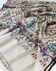 Light Camel Antique Design Kani Pashmina Shawl 7