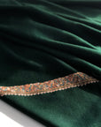 Vintage Emerald Green Hashia Embroidery Pashmina Shawl