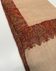 Natural Floral Design Dhoor Embroidery Pashmina Shawl
