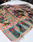Extra Fine Handspun Antique Design Kani Pashmina Shawl