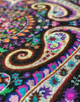 Extra Fine Black Designer Kani Pashmina Shawl