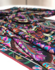 Extra Fine Black Designer Kani Pashmina Shawl