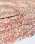 Vintage White Paisley Jamawar Embroidery Pashmina Shawl