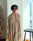 2.5 Yard Beige Antique Design Kani Pashmina Shawl