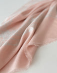 Light Pink Paisley Design Pashmina Shawl