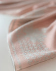 Light Pink Paisley Design Pashmina Shawl