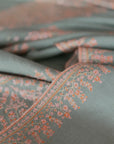 Light Green Paisley Design Pashmina Shawl