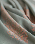 Light Green Paisley Design Pashmina Shawl