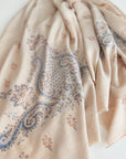 Natural Crown Paisley Design Pashmina Shawl