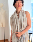 Natural Crown Paisley Design Pashmina Shawl