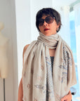 Natural Crown Paisley Design Pashmina Shawl