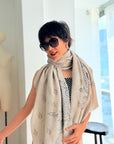 Natural Gulaab Kalam Designer Pashmina Shawl