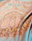 2.5 Yard Army Khaki Paisley Design Pashmina Shawl