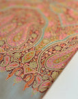 2.5 Yard Army Khaki Paisley Design Pashmina Shawl