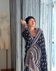 2.5 Yard Buti Mandala Design Pashmina Shawl