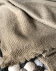Avocado Extra Fine Cashmere Blanket