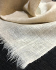SLOW LOOM White Handmade Pashmina Shawl