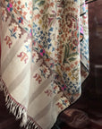 Light Camel Antique Design Kani Pashmina Shawl 1