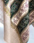 Light Camel Katraaz Design Pashmina Shawl