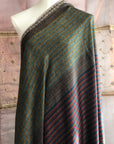 IKAT Embroidery Pashmina Shawl with Stripe Designs