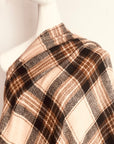 Mocca Checks Thick EKAT Pashmina Shawl
