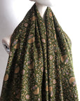 Emerald Silk Embroidery Pashmina Shawl