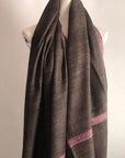 Dark Gray Reversible Sozni Pashmina Shawl