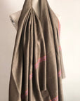 Dark Gray Reversible Sozni Pashmina Shawl
