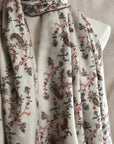White Silk Sozni Jamawar Pashmina Shawl